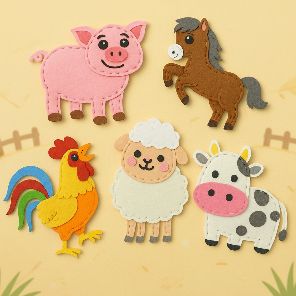 Nähspaß – Bauernhof-Freunde - KiddyWunder™