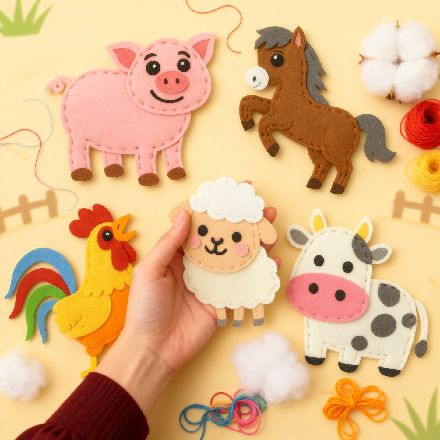 Nähspaß – Bauernhof-Freunde - KiddyWunder™